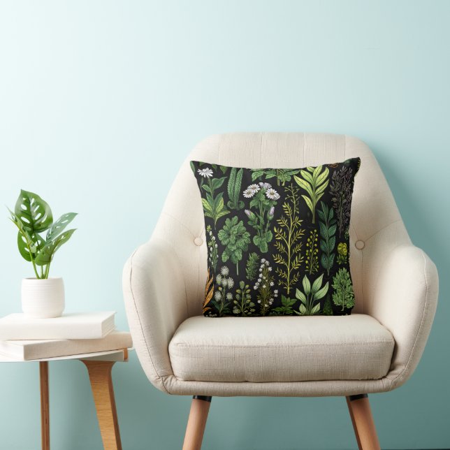 Almofada Plantas Verdes (Cadeira)