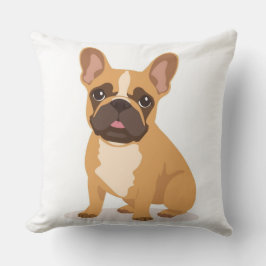 Almofada  Playful French Bulldog Throw Pillow Kids Room