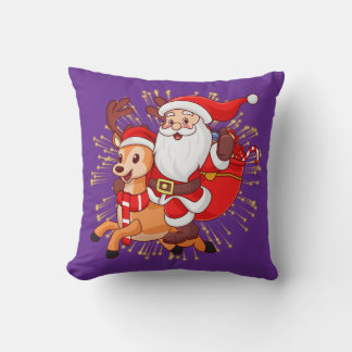 Almofada **"Playful Santa Claus Design – Fun and Festive Ch