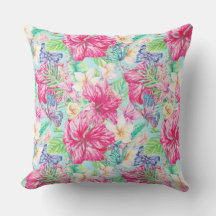 Plumeria Chinesa Hibiscus Foliage Borboletas