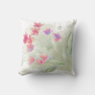 Almofada Plumeria Watercolor Rosa