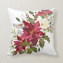 Poinsétia da aguarela do Natal