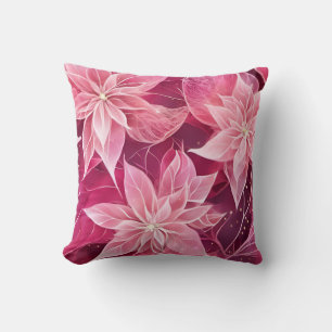 Almofada Poinsettia Rosa Maciça Espessante