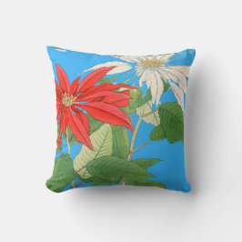 Almofada Poinsettias Blue