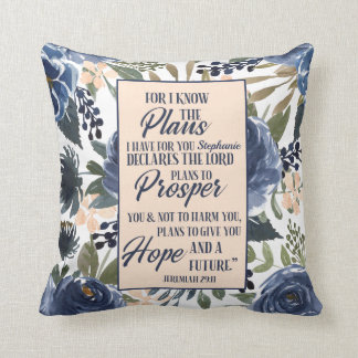 Almofada Pois Eu Sei Os Planos Que Tenho Para Você Personal