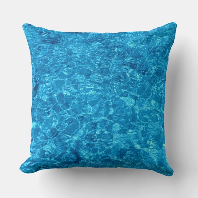 Almofada Poliéster ThrowPillow 20" x 20" design da água da (Frente)