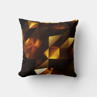 Almofada Polígono Dourado: renderização de Abstrato 3D