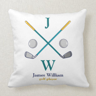 Almofada polo personalizado do jogador de golfe