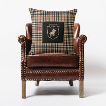 Polo Xadrez Tartan Clássico Monogramado Marrom Moc