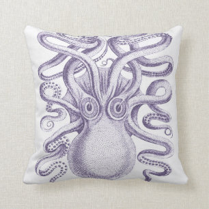 Almofada Polvo gigante, travesseiro decorativo azul &