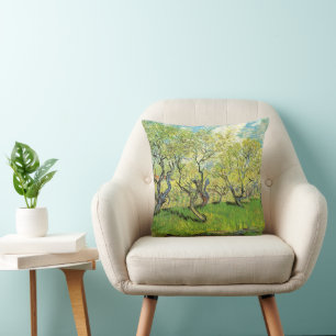 Almofada Pomar em Flor por Vincent van Gogh