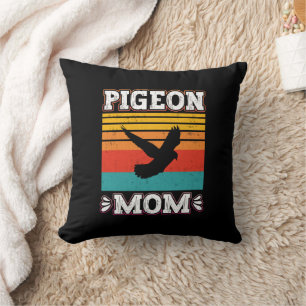 Almofada Pombo Mãe Bird Fly Animal Cute Pigeon Birds Retro