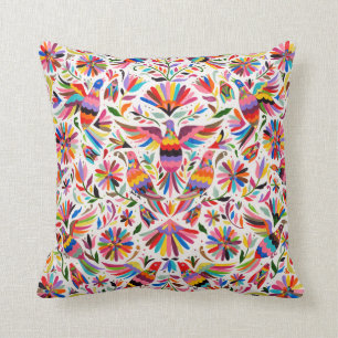 Almofada Pombos coloridos & faisão do design mexicano