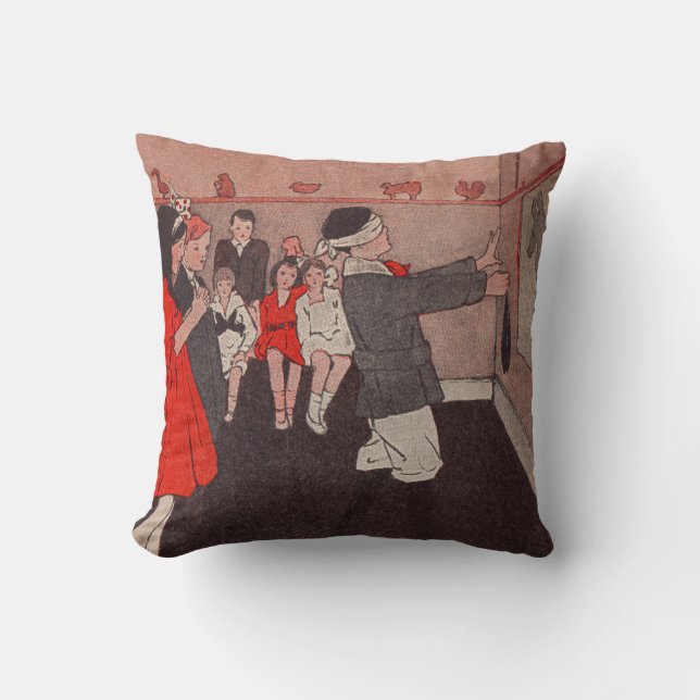 Almofada Ponha a cauda Donkey (Frente)