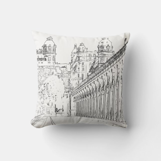 Almofada Pont de Bir-Hakeim - Paris, França (Frente)