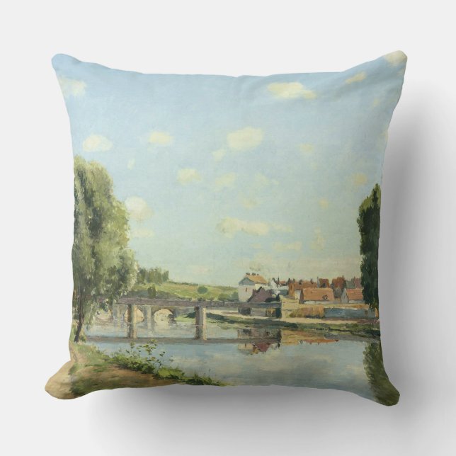 Almofada Pont Du Chemin De Fer Camille Pissarro (Frente)