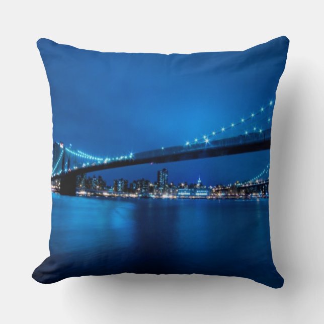 Almofada Ponte de Brooklyn, New York (Frente)