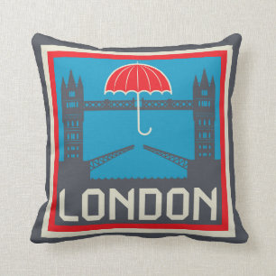 Almofada Ponte de Londres com guarda-chuva