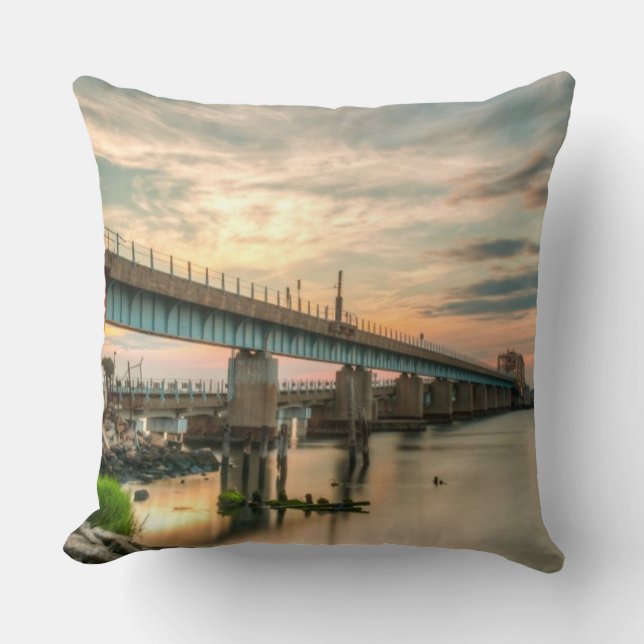 Almofada Ponte do trem de Rockaway (Frente)