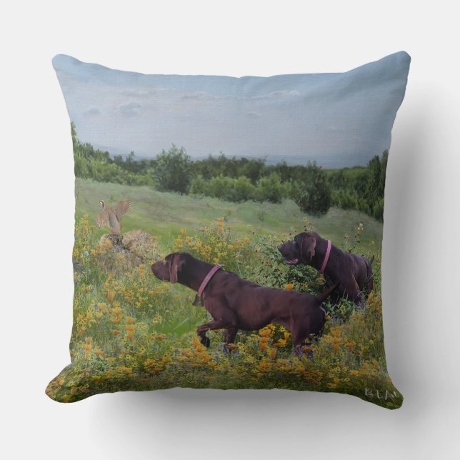 Almofada Ponteiros abreviados alemães (Frente)