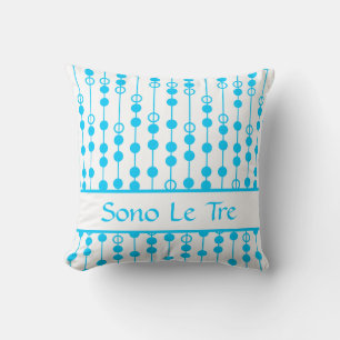 Almofada Ponto linear #6 @ SonoLeTre com monograma