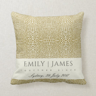ALMOFADA PONTO MOSAIC BRANCO DOURADO GLAMOROSO SALVE O PRES