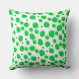 Almofada ponto verde de impressão animal dalmata