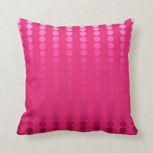 Almofada Pontos de Satin - tons de fúcsia rosa