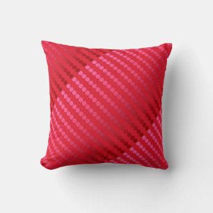 Almofada Pontos do cetim - máscaras de vermelho escuro