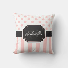 Almofada Pontos e faixas