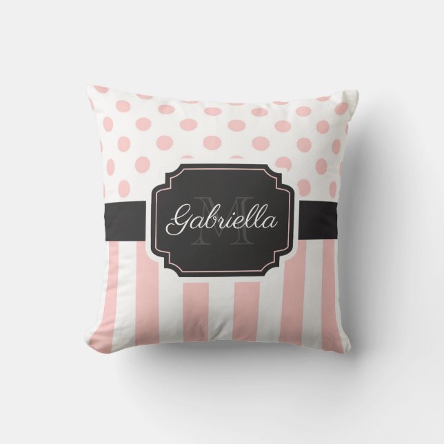 Almofada Pontos e faixas (Frente)