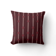 Pontos e Listras Geométricas Burgundy Minimalista