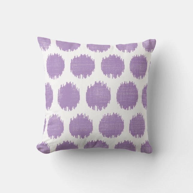 Almofada Pontos Ikat, Lilac (Frente)