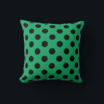 Almofada Pontos pretos em verde fresco<br><div class="desc">Pontos pretos em verde fresco</div>