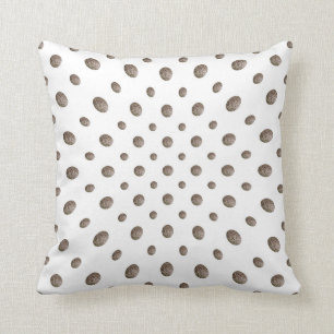 Almofada Pontos Textured Taupe da aguarela