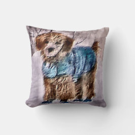 Almofada Poodle Christmas Art