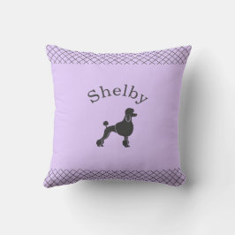 Almofada Poodle Personalizado Cor Lavanda Pastel Correspond