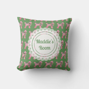 Almofada Poodle Rosa Suave Personalizado