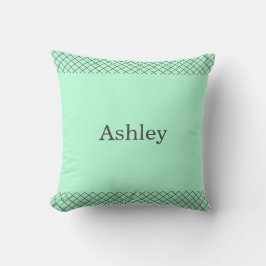 Almofada Poodle Verde Menta Personalizado Combinado