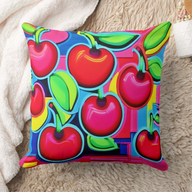 Almofada Pop Art Cherry Burst (Cobertor)