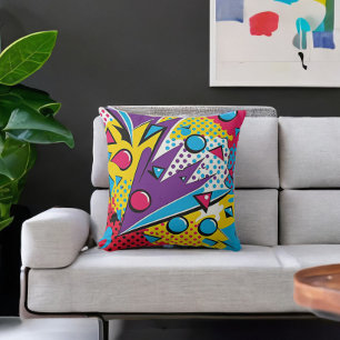 Almofada Pop Art Colorful Abstract Print