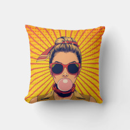 Almofada Pop Art Colorido Arte Moderna Vibrante