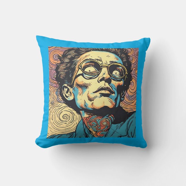 Almofada Pop Art Comic Book Character Psychedelic Pillow (Frente)