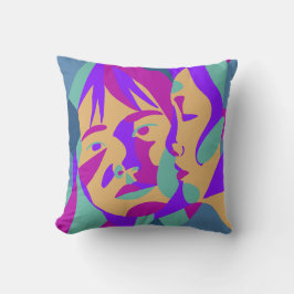 Almofada Pop Art | Duas mulheres | Brilho |Travesseiro deco