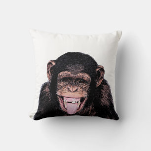 Almofada Pop Art Funny Chimpanzé