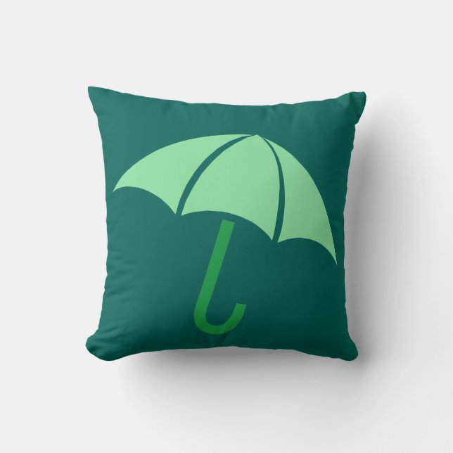 Almofada Pop Art Umbrella Verde (Frente)