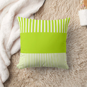 Almofada Pop de cores em Verde limão e branco