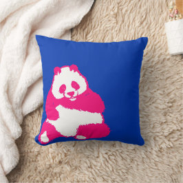 Almofada Pop Red Panda Ink Travesseiro decorativo Azul