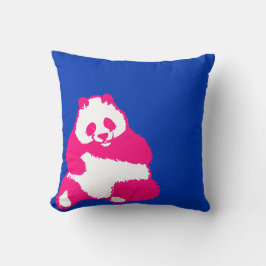 Almofada Pop Red Panda Ink Travesseiro decorativo Azul