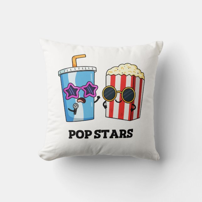 Almofada Pop Stars Engraçado Snack Pun (Frente)